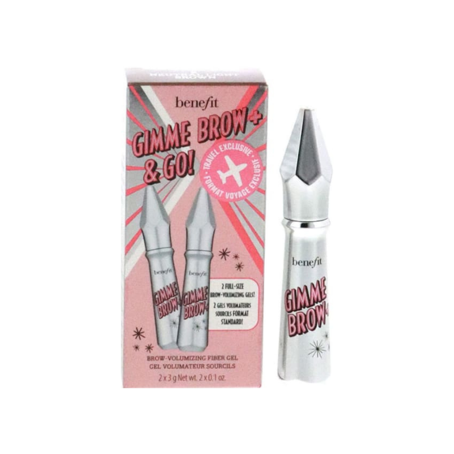 Benefit Gimme Brow+ Volumizing Fiber Gel, 03 Neutral Light Brown, 2 x 0.1 oz