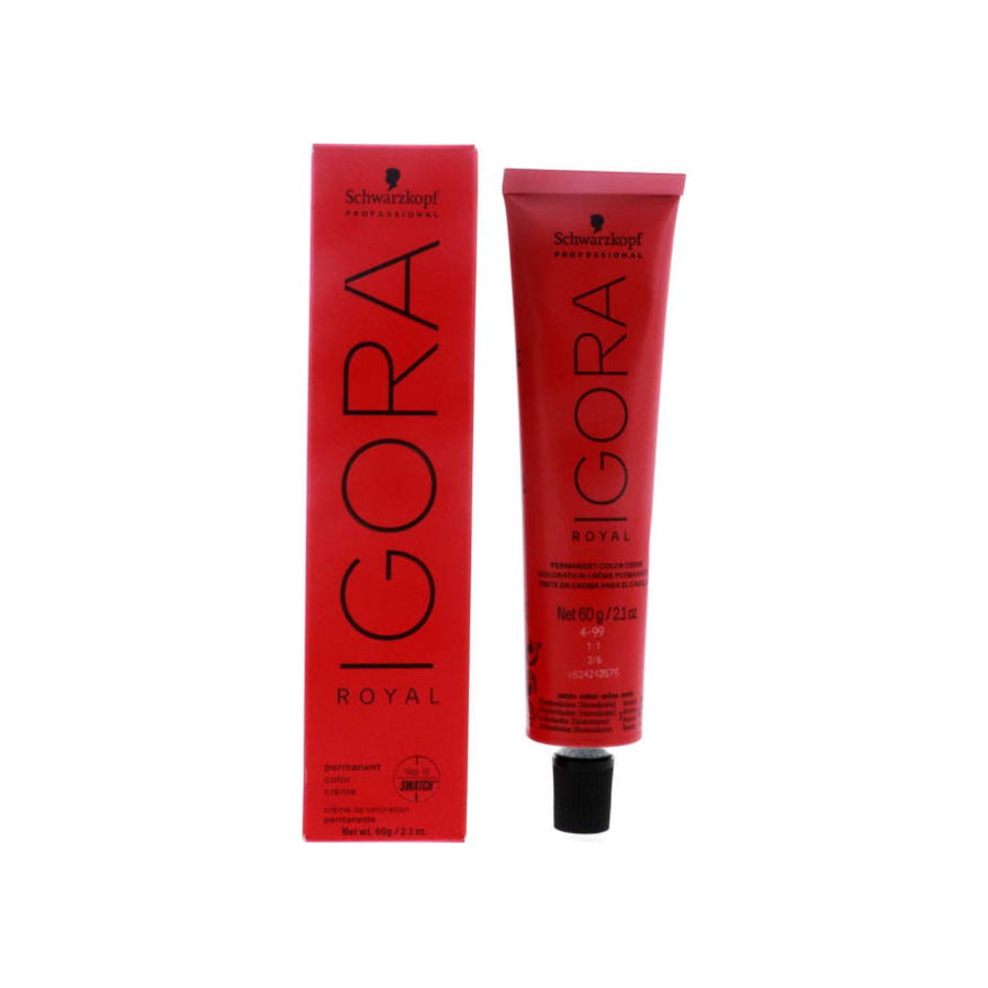 Schwarzkopf Igora Royal, 4-99 Medium Brown Violet Extra, 2.02 oz