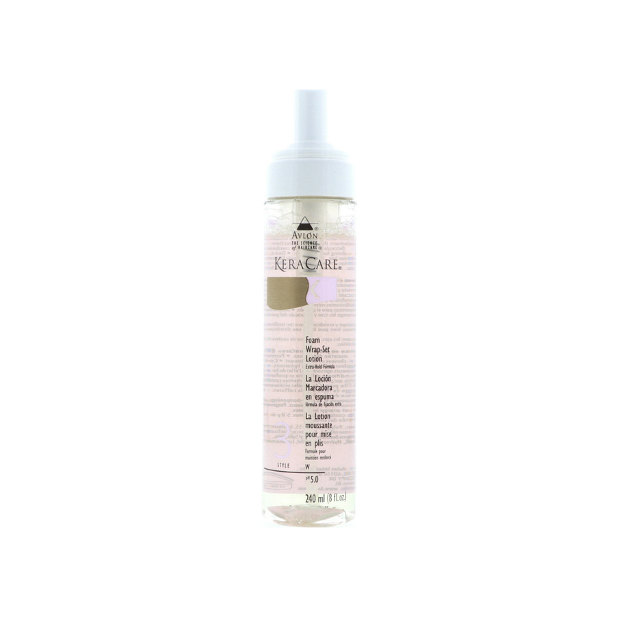 Avlon KeraCare Foam Wrap-Set Lotion Extra Hold, 8 oz