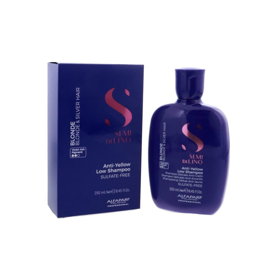 Alfaparf Semi Di Lino Blonde Anti-Yellow Low Shampoo, 8.45 oz