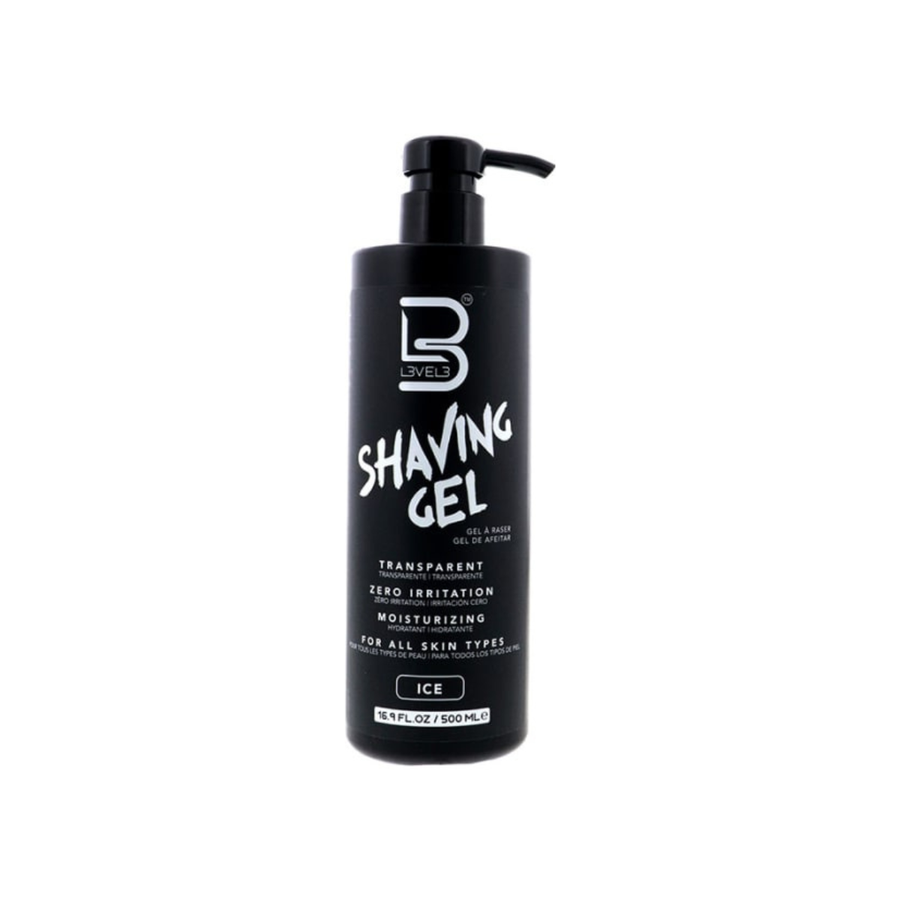 Level 3 Transparent Shaving Gel, Ice, 16.9 oz