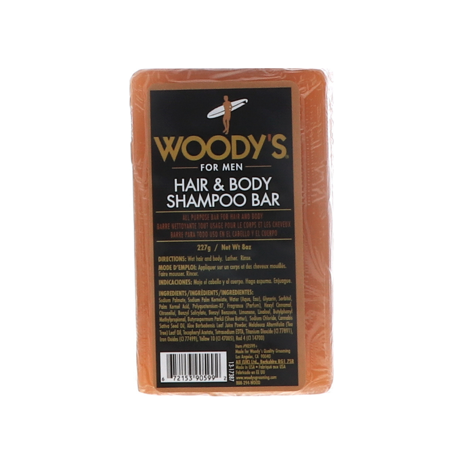 Woody's Hair & Body Shampoo Bar, 8 oz