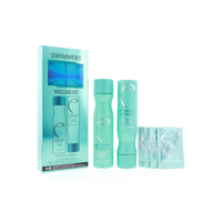Malibu Swimmers Wellness Treatment Kit (Shampoo 9 oz, Conditioner 9 oz, Hair Remedy 4 x 0.17 oz)