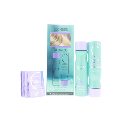 Malibu Blondes Enhancing Treatment Kit (Shampoo 9 oz, Conditioner 9 oz, Hair Remedy 4 x 0.17 oz)