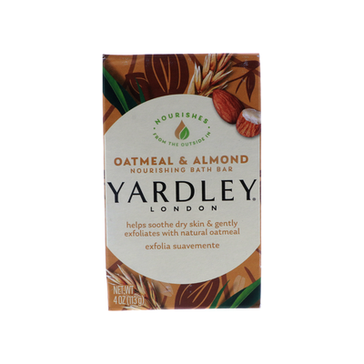 Yardley Oatmeal & Almond Bath Bar, 4.25 oz