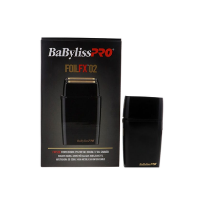 BaBylissPro FoilFX02 Black Cordless Metal Double Foil Shaver