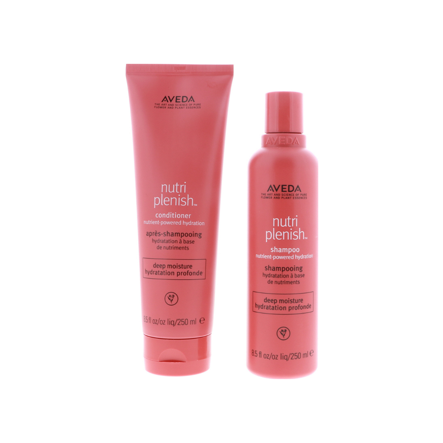Aveda Nutriplenish Deep Moisture Shampoo, 8.5 oz-Aveda Nutriplenish Deep Moisture Conditioner, 8.5 oz