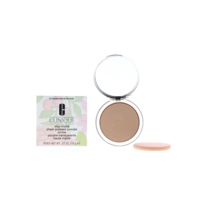 Clinique Stay-Matte Sheer Pressed Powder, 101 Invisible Matte, 0.27 oz