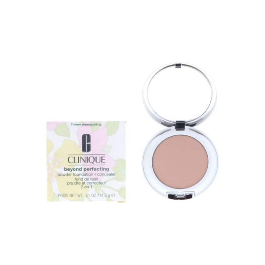 Clinique Beyond Perfecting Powder Foundation + Concealer, 07 Cream Chamois, 0.51 oz