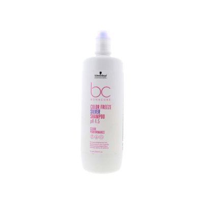 Schwarzkopf Bonacure Color Freeze Silver Shampoo pH 4.5 Clean Performance, 33.3 oz