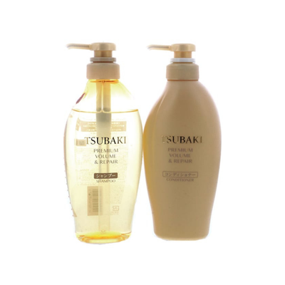 Shiseido Tsubaki Premium Volume & Repair Shampoo & Conditioner, 15.21 oz Set