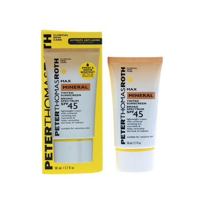 Peter Thomas Roth Max Mineral Tinted Sunscreen Broad Spectrum SPF45, 1.7 oz