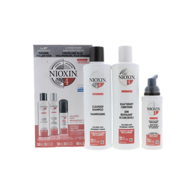 Nioxin System 4 Trio: Cleanser Shampoo 10.1 oz , Scalp Therapy Conditioner 10.1 oz , Scalp & Hair Treatment 3.38 oz