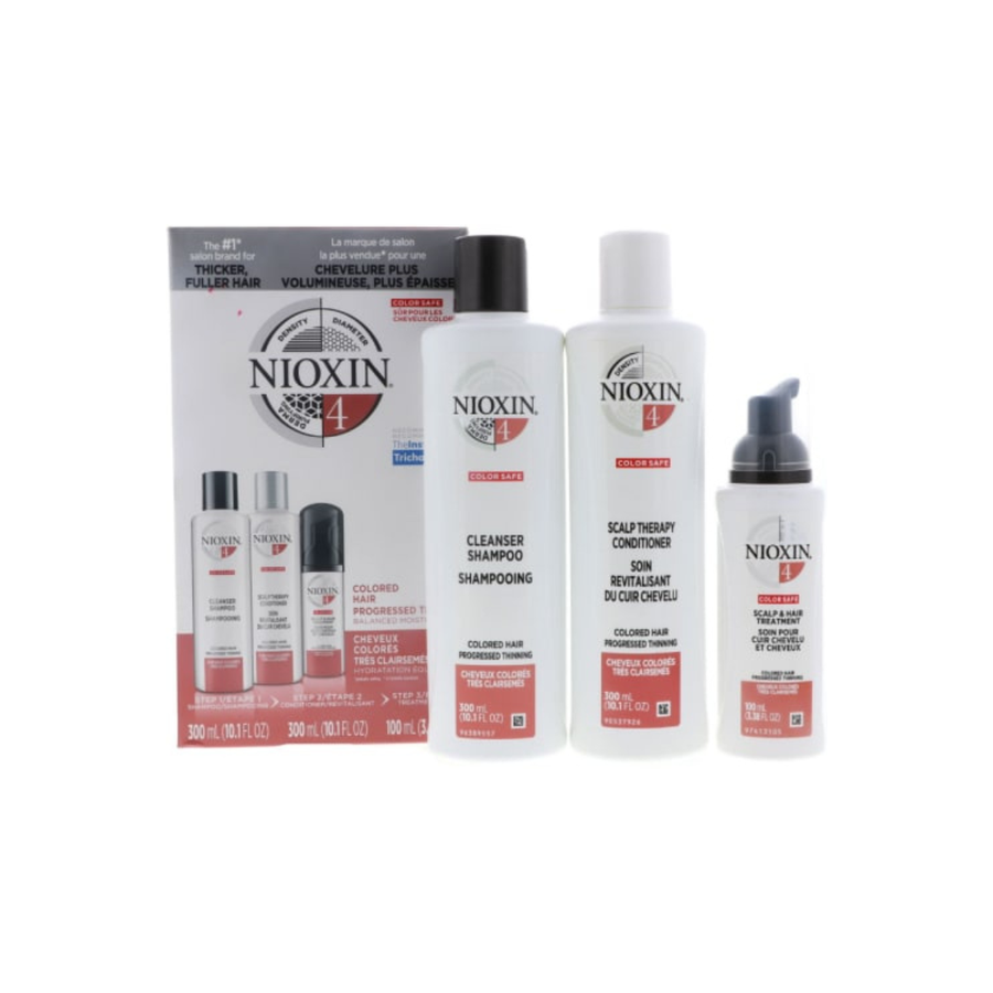 Nioxin System 4 Trio: Cleanser Shampoo 10.1 oz , Scalp Therapy Conditioner 10.1 oz , Scalp & Hair Treatment 3.38 oz
