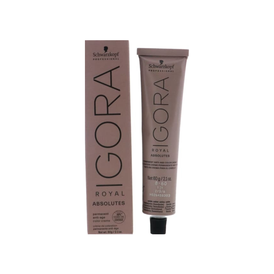 Schwarzkopf Igora Royal Absolutes, 8-60 Light Blonde Chocolate Natural, 2.02 oz