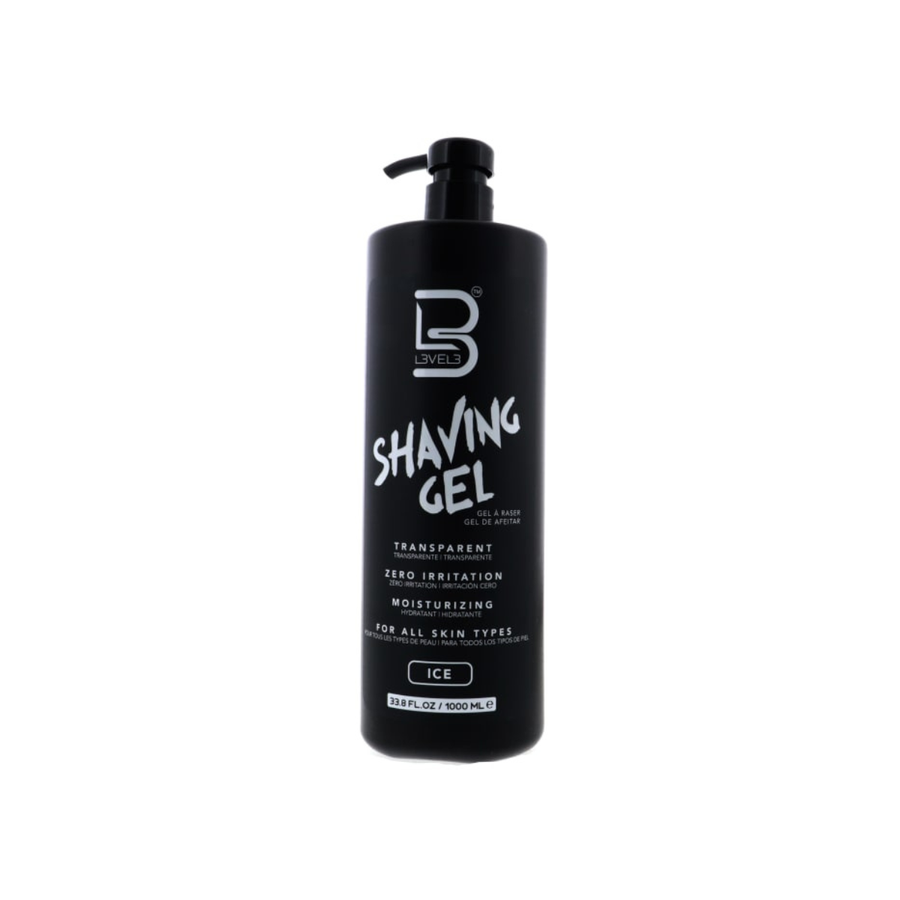 Level 3 Transparent Shaving Gel, Ice, 33.8 oz