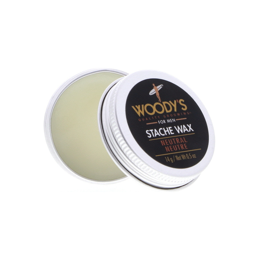 Woody's Neutral Stache Wax, 0.5 oz