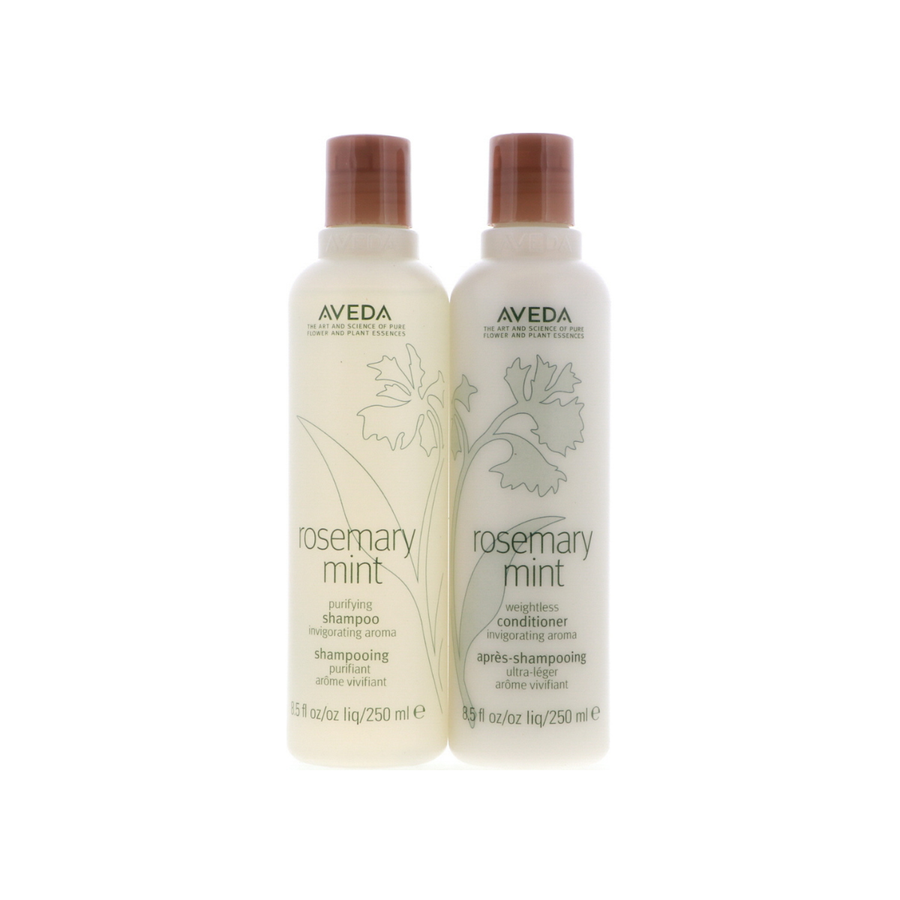 Aveda Rosemary Mint Purifying Shampoo, 8.5 oz-Aveda Rosemary Mint Weightless Conditioner, 8.5 oz