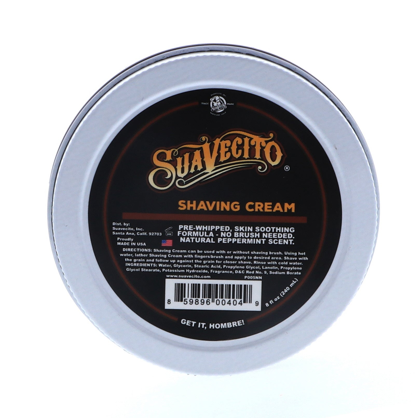 Suavecito Shaving Cream, 8 oz