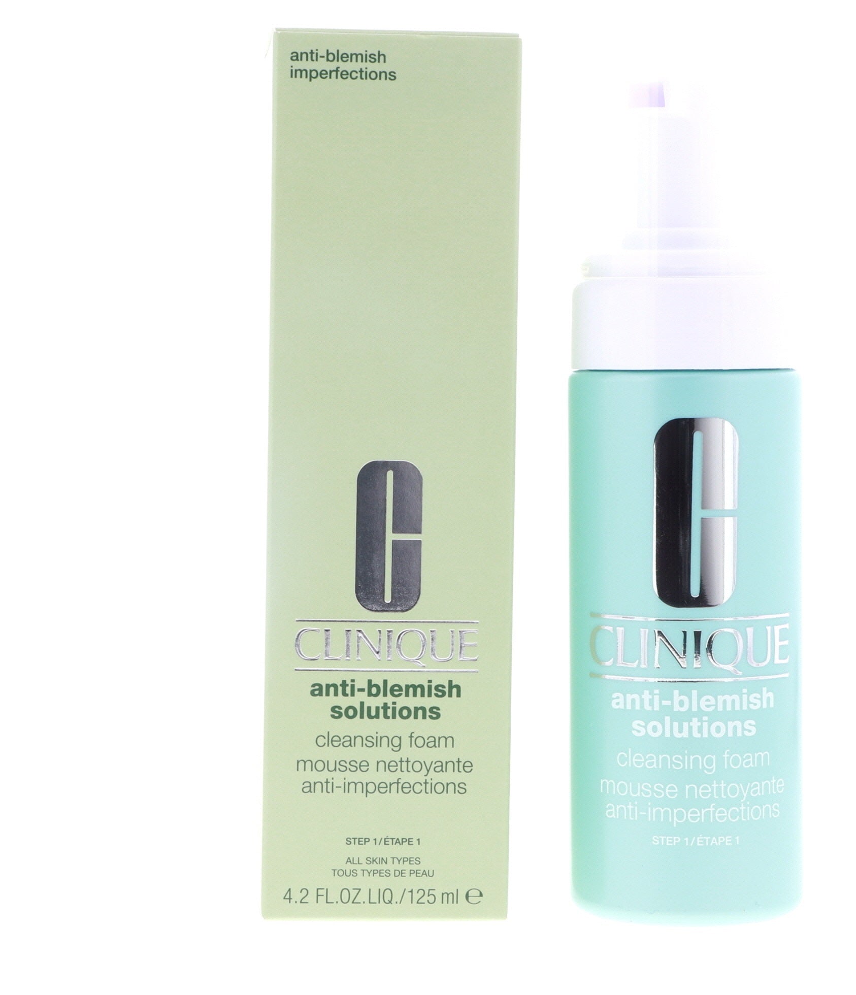 Clinique Anti-Blemish Solutions Cleansing Foam for All Skin Types, 4.2 oz