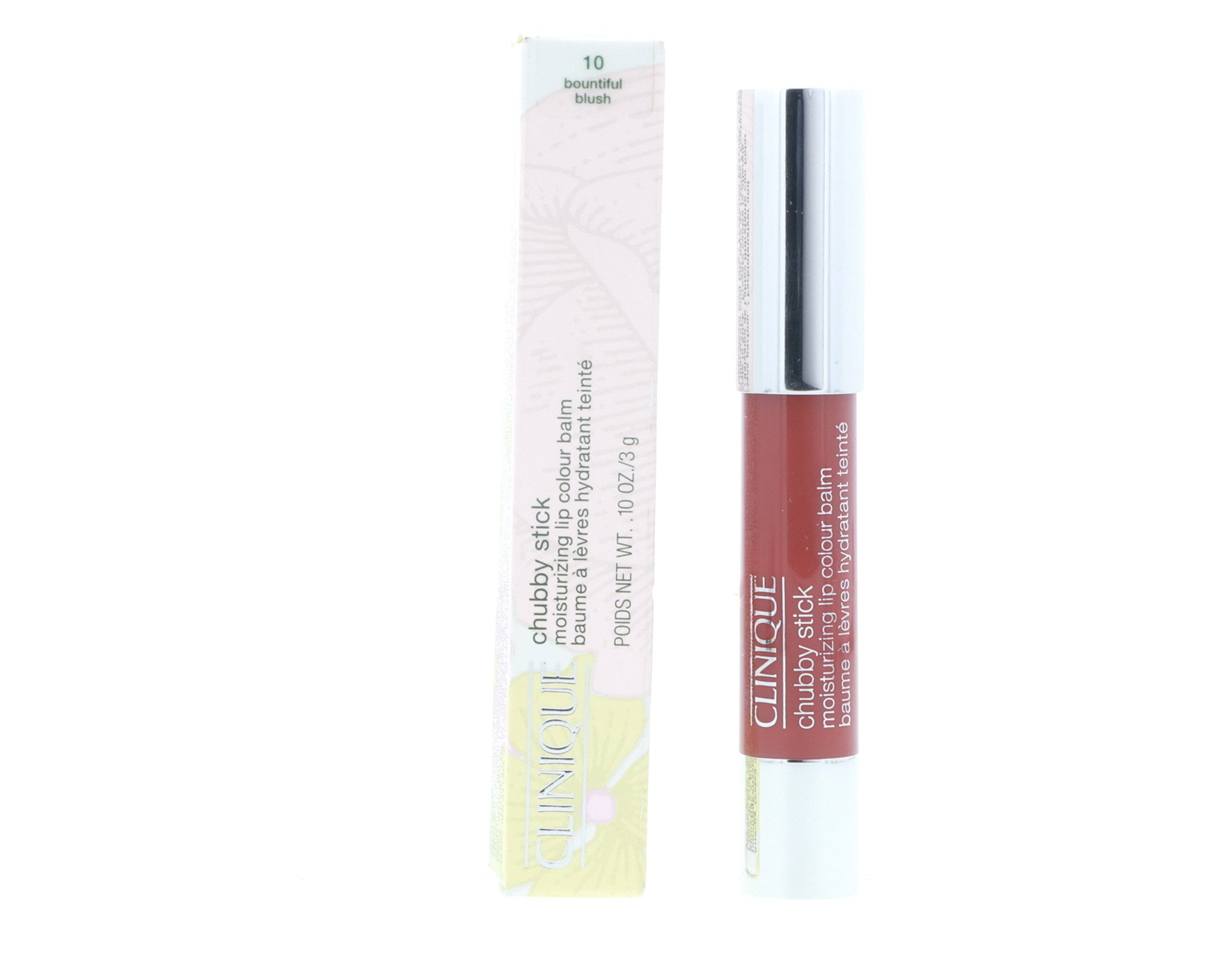 Clinique Chubby Stick Moisturizing Lip Colour Balm, 10 Bountiful Blush, 0.10 oz