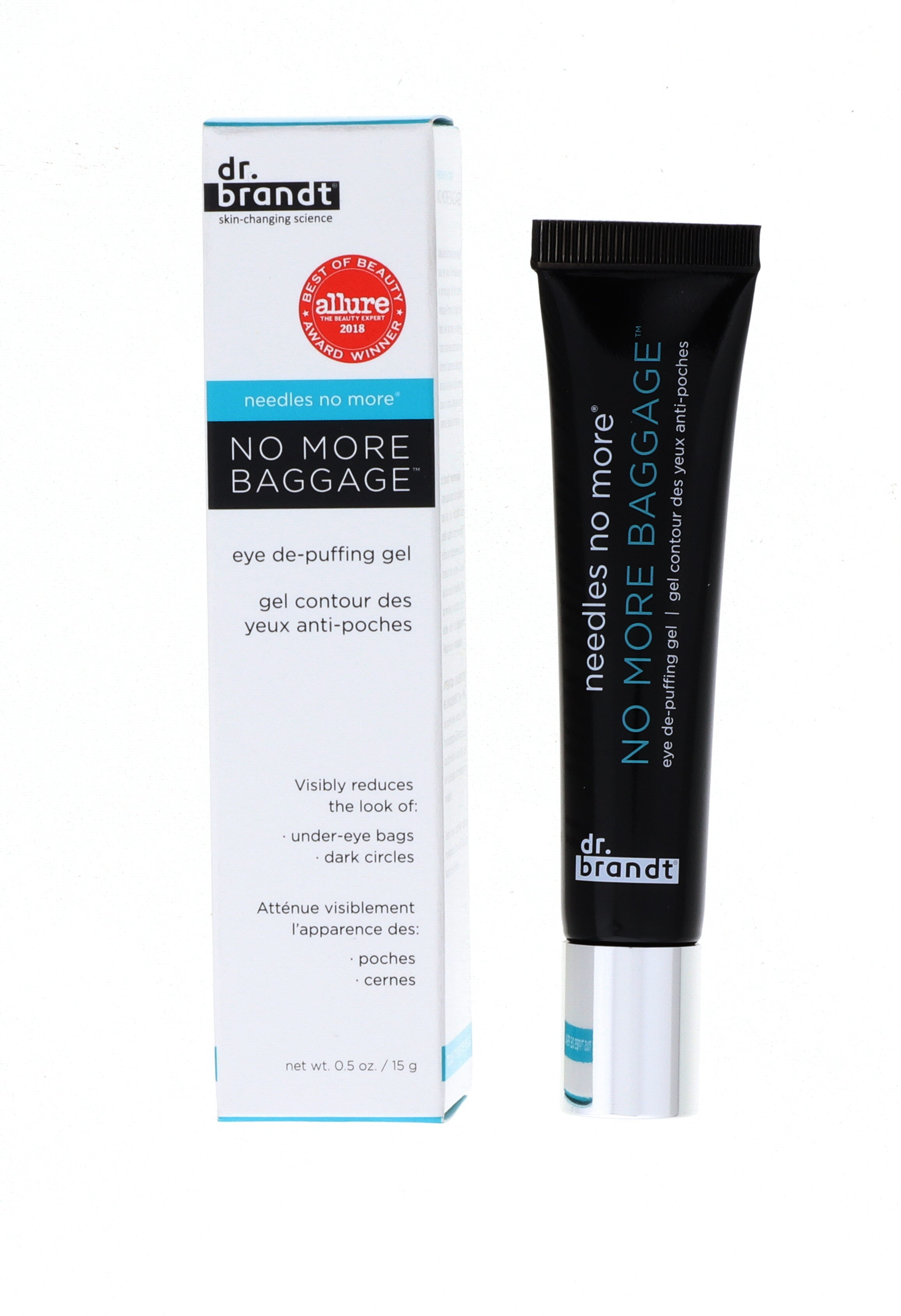 Dr. Brandt Needles No More Baggage Eye De-Puffing Gel, 0.5 oz