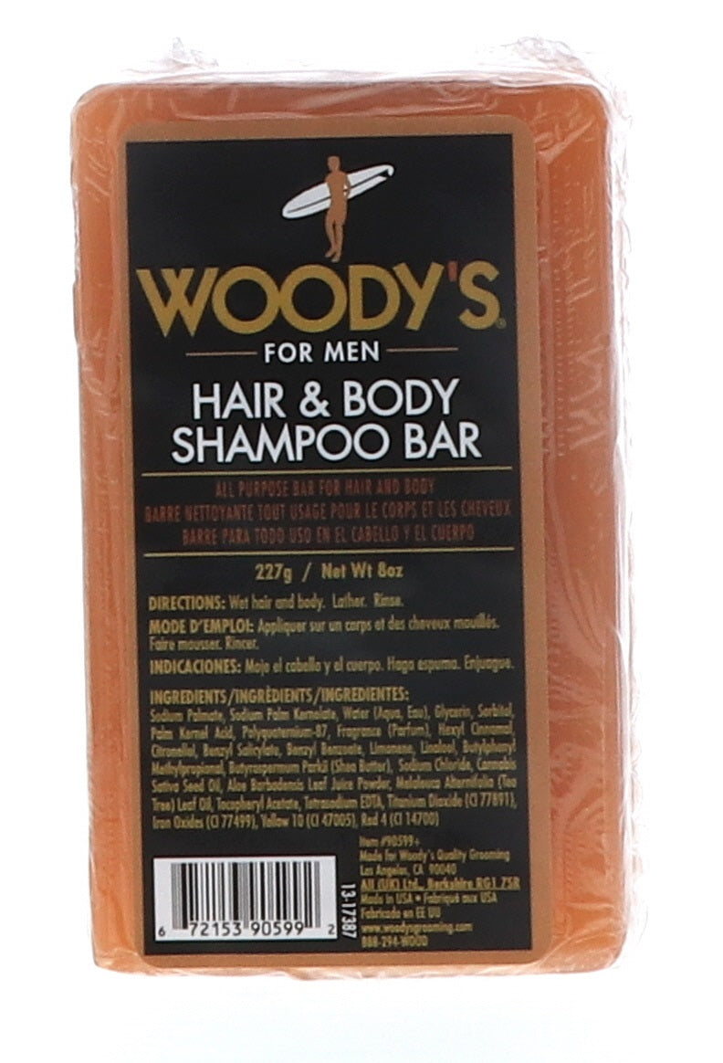 Woody's Hair & Body Shampoo Bar, 8 oz