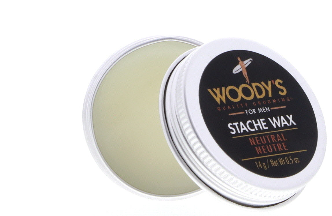 Woody's Neutral Stache Wax, 0.5 oz