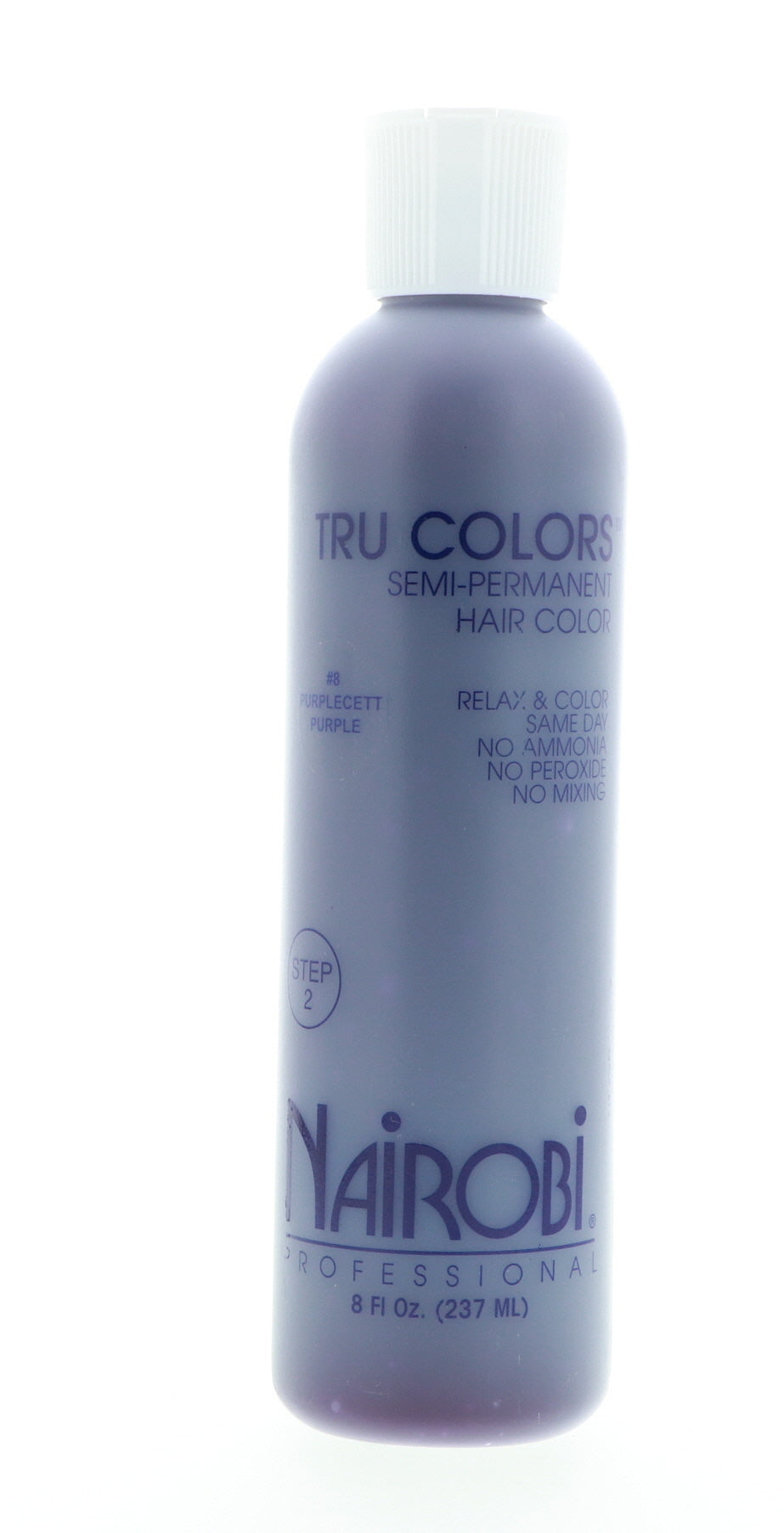 Nairobi Tru Colors Semi-Permanent Hair Color, #08 Purplecett Purple, 8 oz