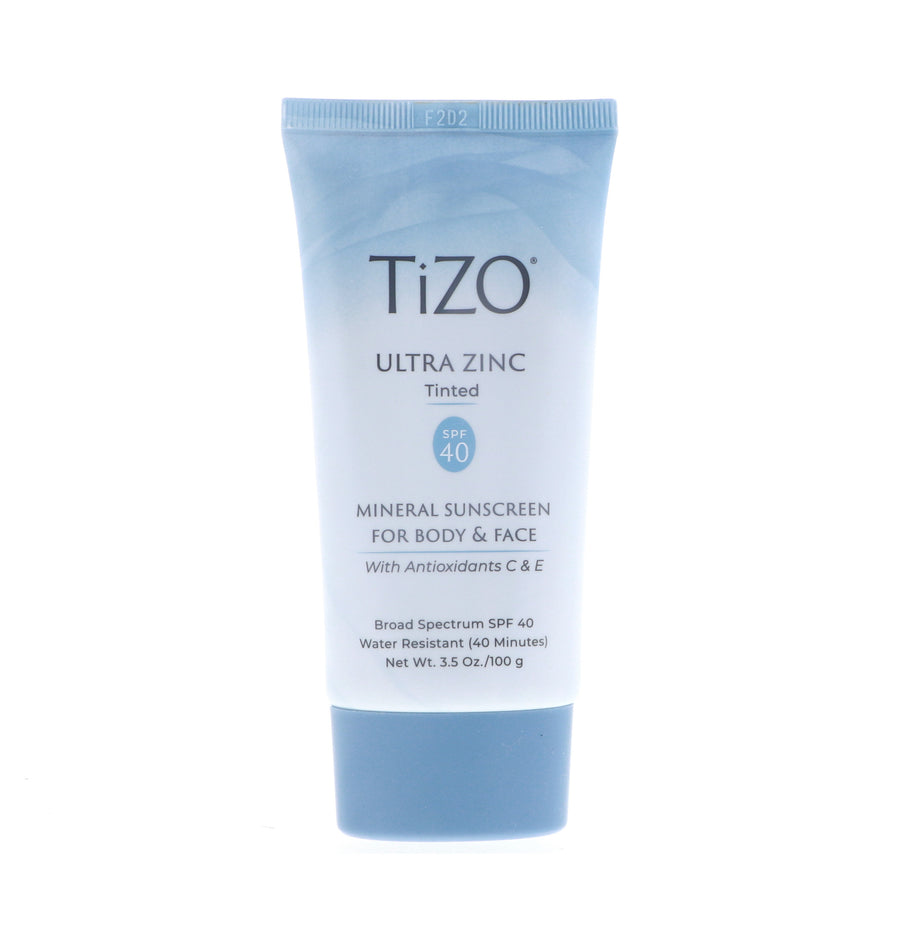 TIZO Ultra Zinc Body & Face Sunscreen Tinted SPF40, 3.5 oz